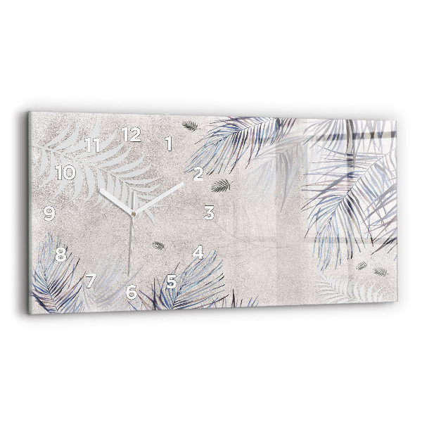 Zegar poziomy Liść palmowy