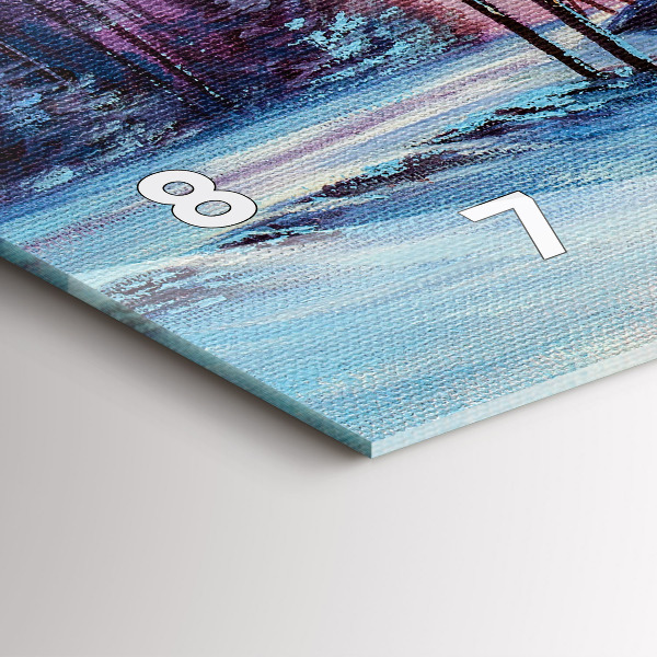 Zegar poziomy Choinka i most