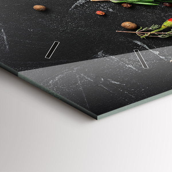 Zegar poziomy Przyprawy na blacie