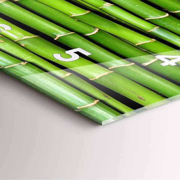 Kwadratowy zegar Bambus Azjatycki