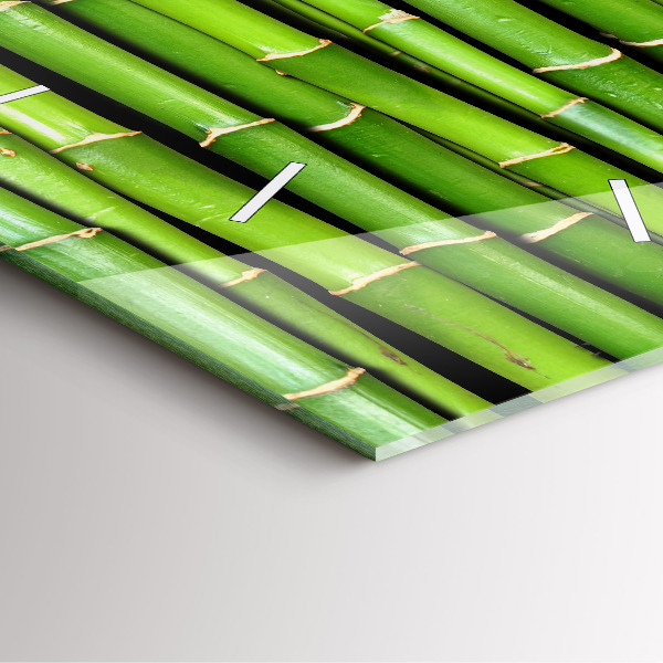 Kwadratowy zegar Bambus Azjatycki