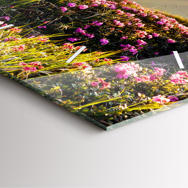 Kwadratowy zegar Krajobraz gór