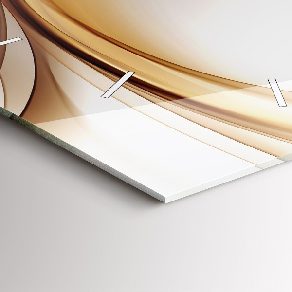 Kwadratowy zegar Złota abstrakcja