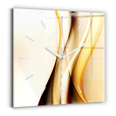 Kwadratowy zegar Abstrakcja fala