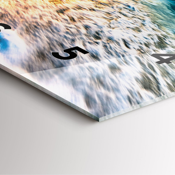 Kwadratowy zegar Plaża, morze i piasek