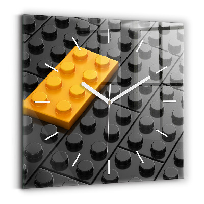 Kwadratowy zegar Klocki zabawkowe