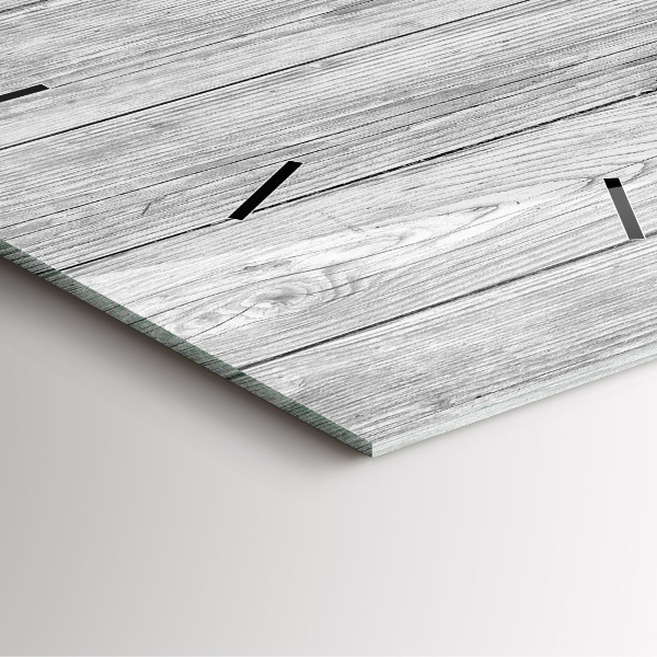 Kwadratowy zegar Panele drewniane