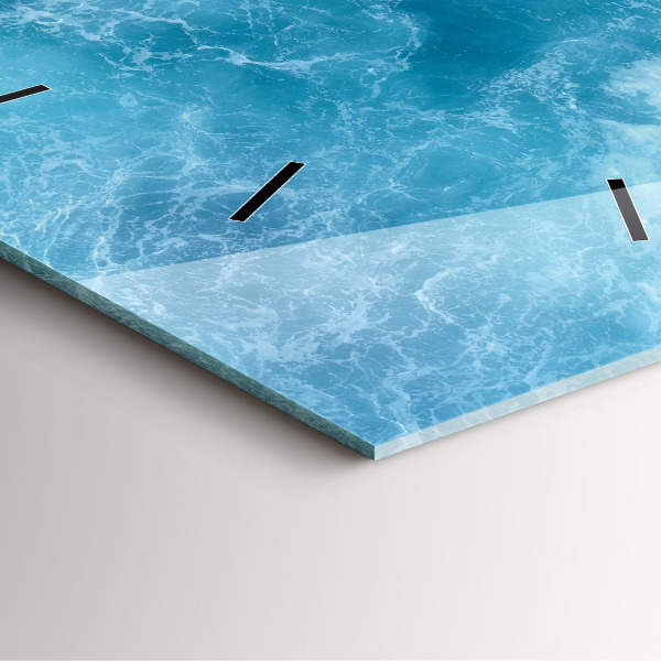 Kwadratowy zegar Morze woda