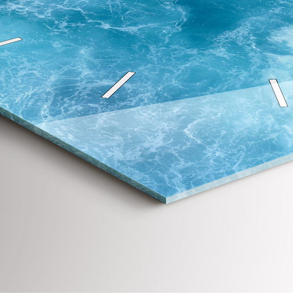 Kwadratowy zegar Morze woda