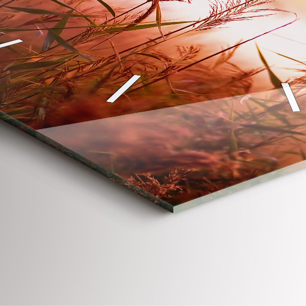 Kwadratowy zegar Mglisty poranek