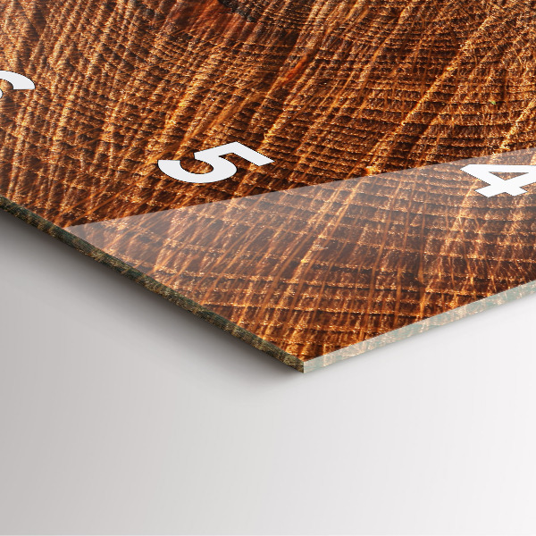 Kwadratowy zegar Dekoracyjne drewno