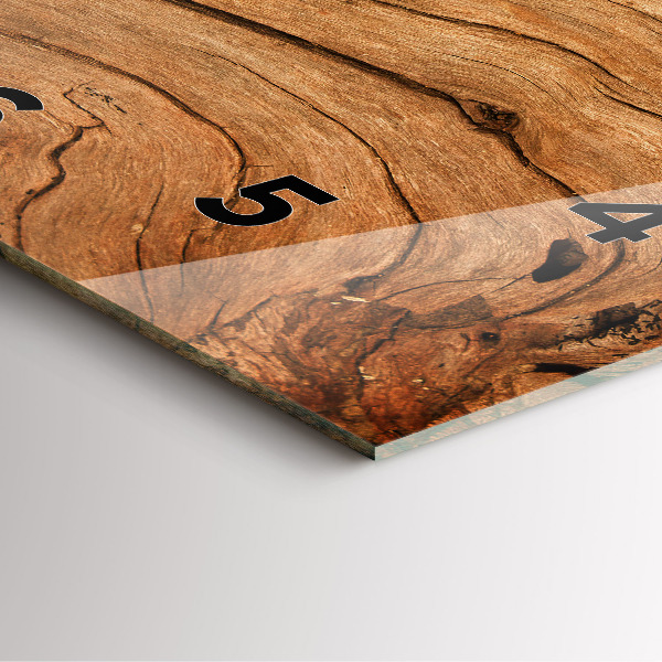 Kwadratowy zegar Stare drewno