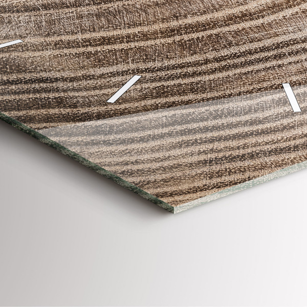 Kwadratowy zegar Pień drzewa