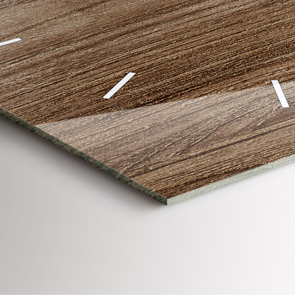 Zegar ścienny kwadratowy Ciemne drewno