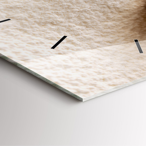 Zegar ścienny kwadratowy Mąka i kłosy zboża