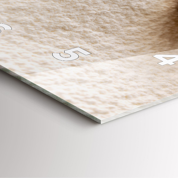 Zegar ścienny kwadratowy Mąka i kłosy zboża