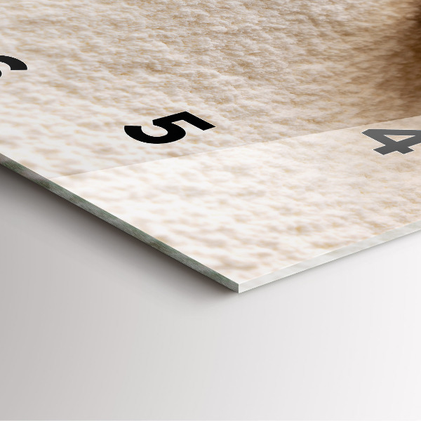 Zegar ścienny kwadratowy Mąka i kłosy zboża