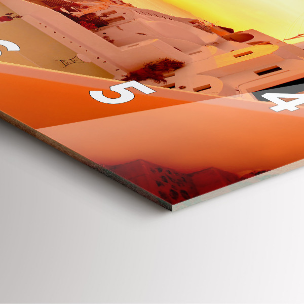 Kwadratowy zegar Stary wiatrak w Santorini