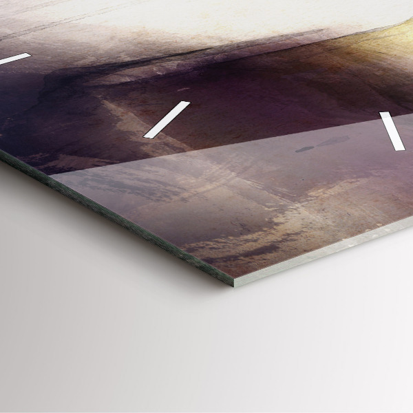 Kwadratowy zegar Abstrakcja portret kobiety