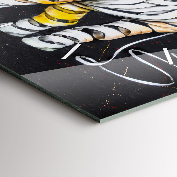 Kwadratowy zegar Abstrakcyjny nosorożec