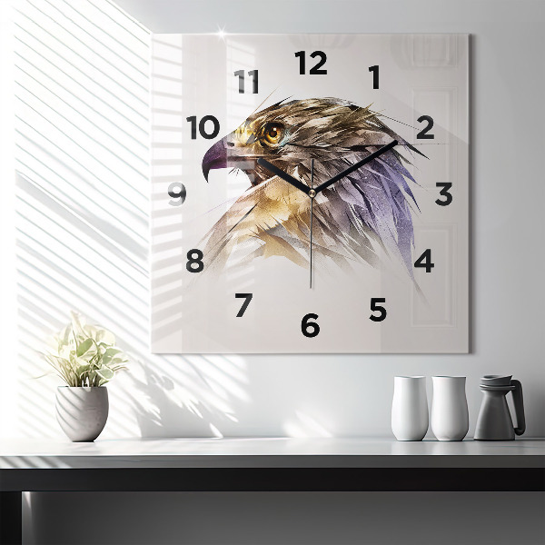 Kwadratowy zegar Ptak Drapieżnik