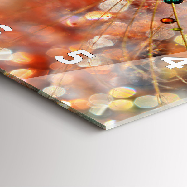 Kwadratowy zegar Dmuchawiec z rosą