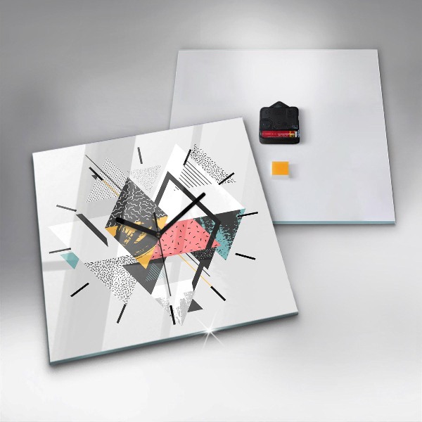Kwadratowy zegar Wzór geometryczny