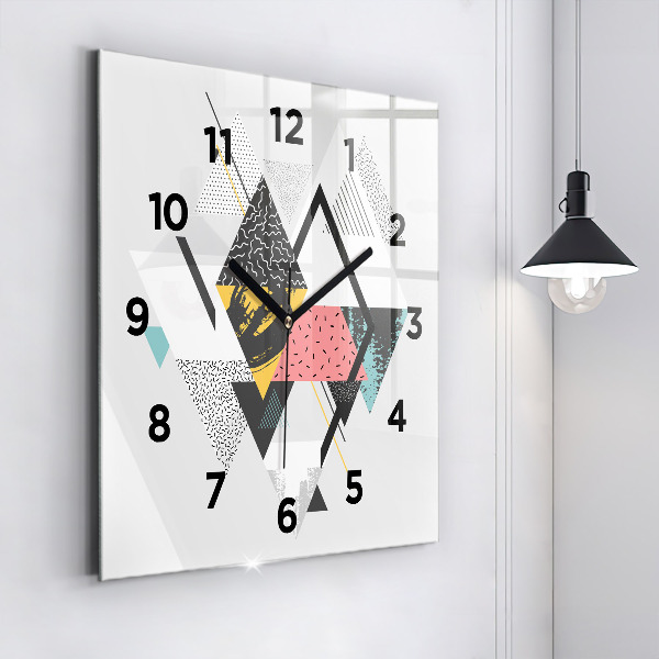 Kwadratowy zegar Wzór geometryczny