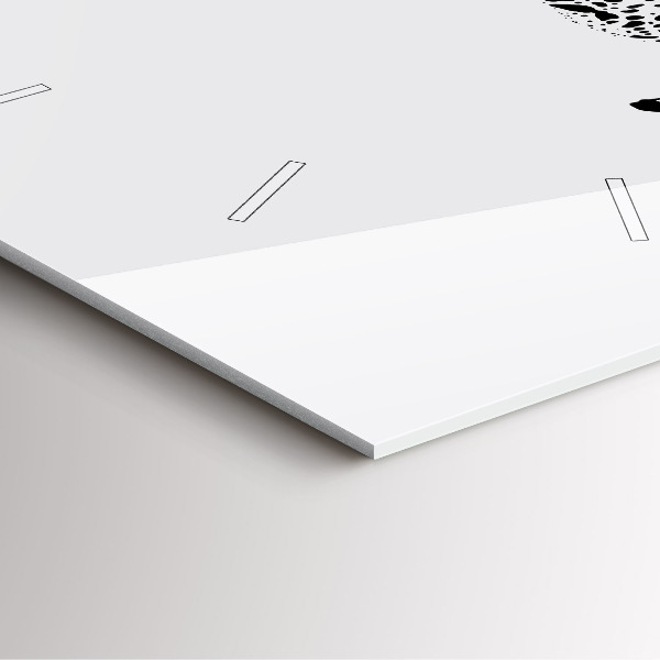 Kwadratowy zegar Sylwetka pantery