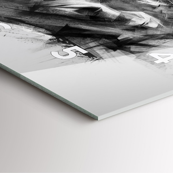 Kwadratowy zegar Malowany lew