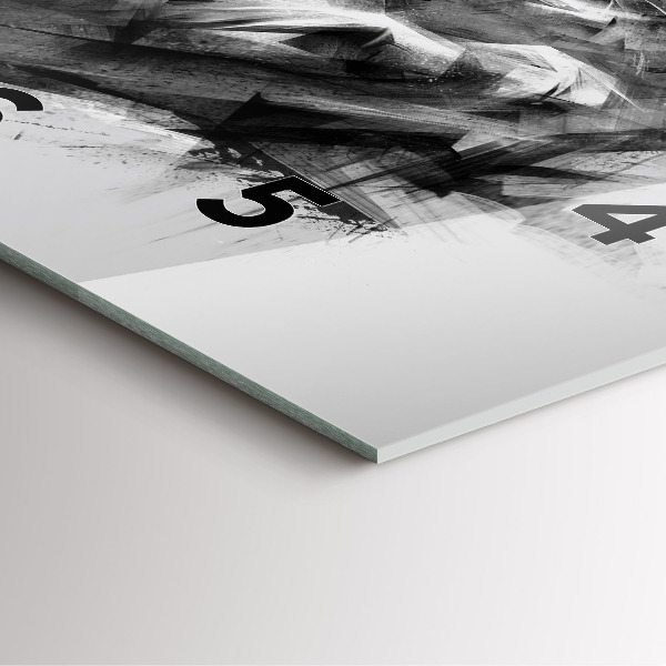 Kwadratowy zegar Malowany lew