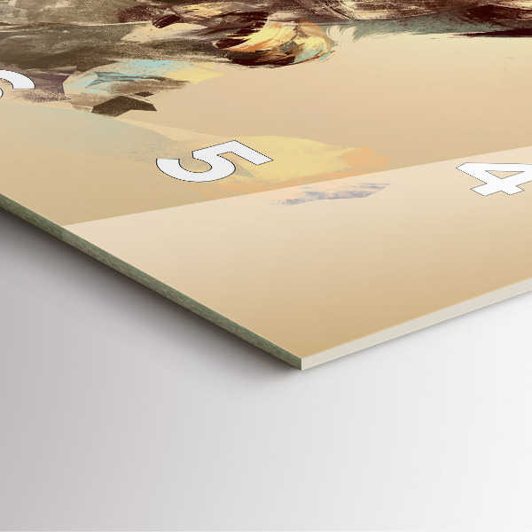 Kwadratowy zegar Sowa - znak mądrości