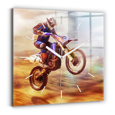 Kwadratowy zegar Motocross Enduro