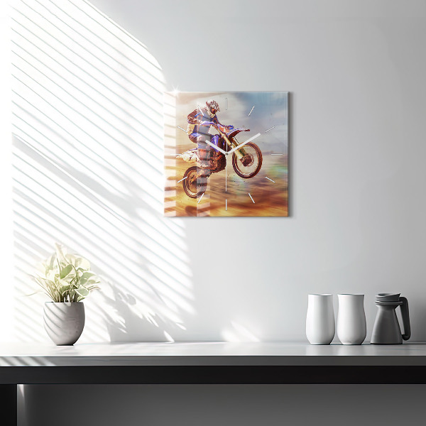 Kwadratowy zegar Motocross Enduro