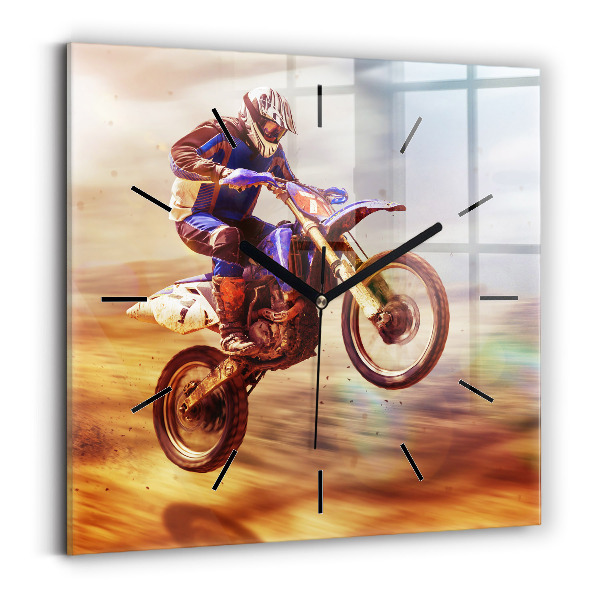 Kwadratowy zegar Motocross Enduro
