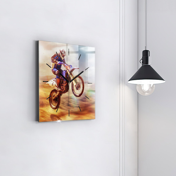 Kwadratowy zegar Motocross Enduro