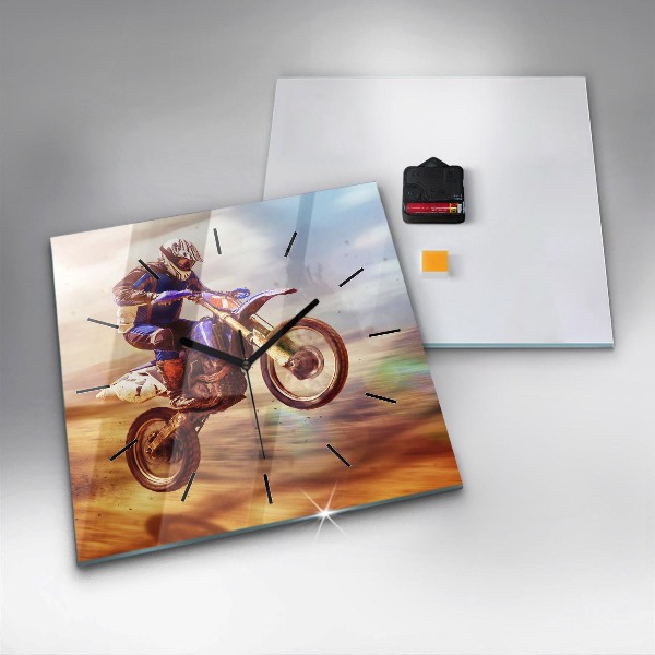 Kwadratowy zegar Motocross Enduro