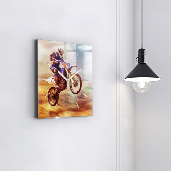 Kwadratowy zegar Motocross Enduro