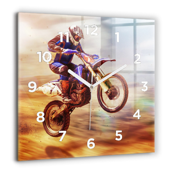Kwadratowy zegar Motocross Enduro