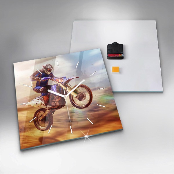 Kwadratowy zegar Motocross Enduro