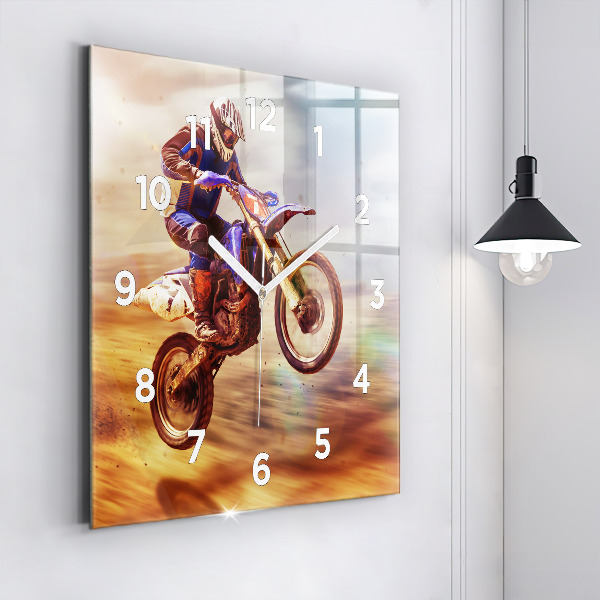 Kwadratowy zegar Motocross Enduro