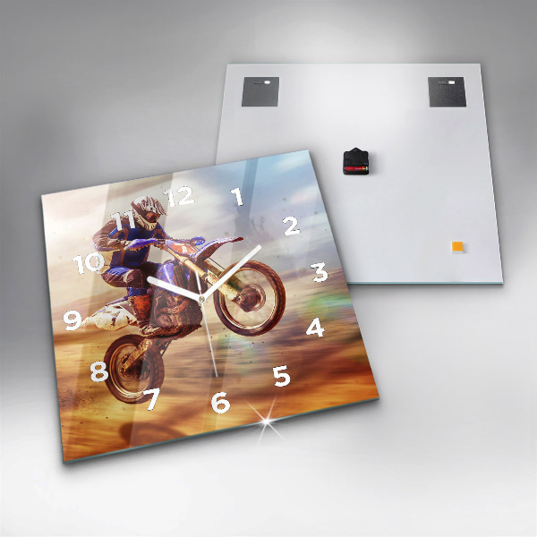 Kwadratowy zegar Motocross Enduro