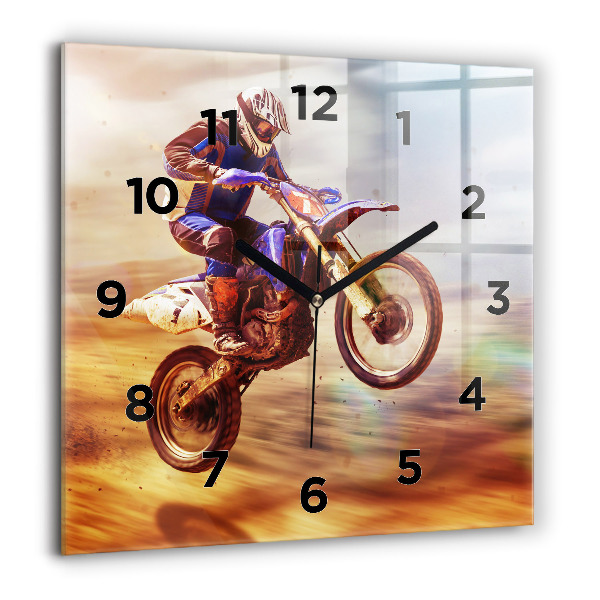 Kwadratowy zegar Motocross Enduro