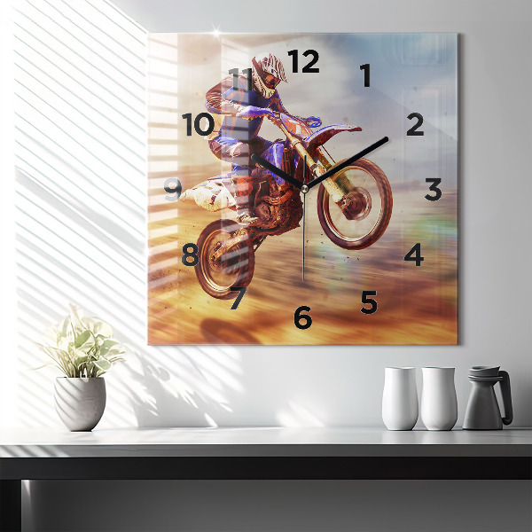 Kwadratowy zegar Motocross Enduro