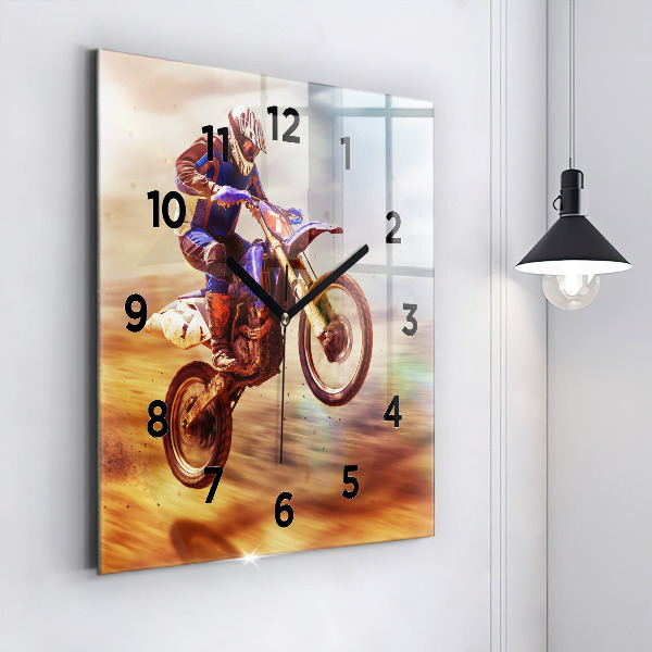 Kwadratowy zegar Motocross Enduro