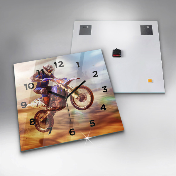 Kwadratowy zegar Motocross Enduro