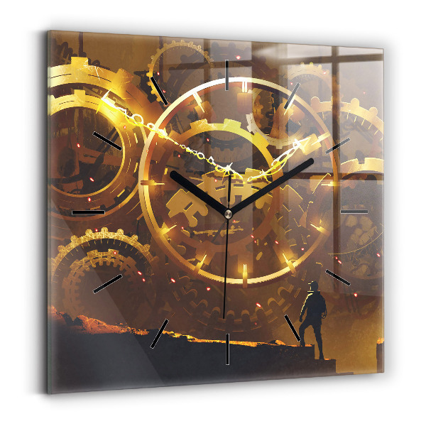 Kwadratowy zegar Czas – Mechanizm