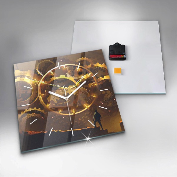 Kwadratowy zegar Czas – Mechanizm