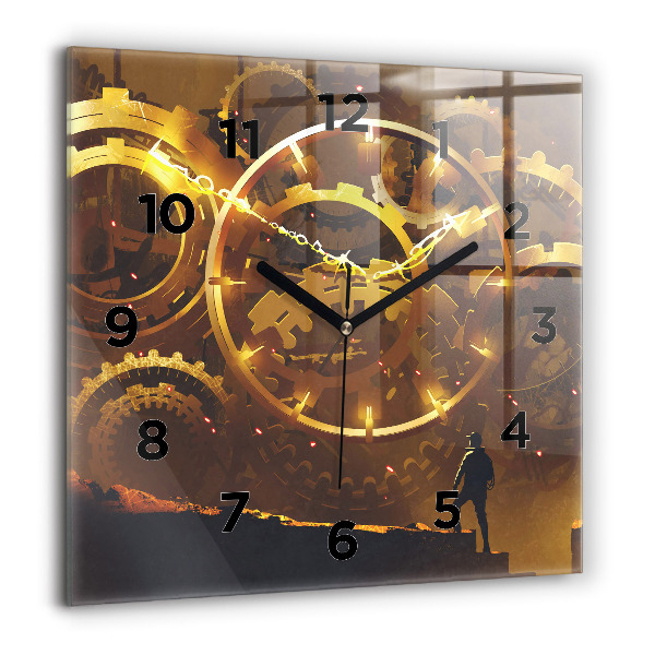 Kwadratowy zegar Czas – Mechanizm