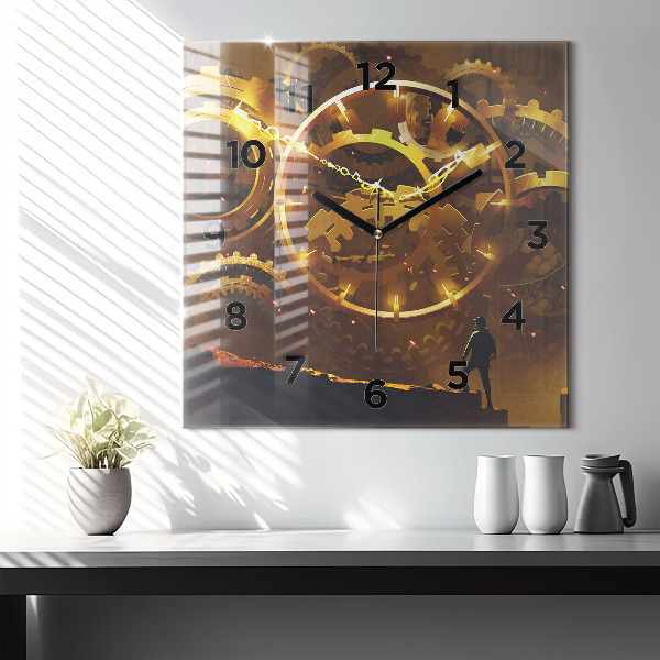 Kwadratowy zegar Czas – Mechanizm